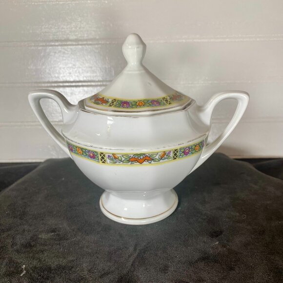 1930's Vintage Bavarian Fine China  Sugar and Creamer, Made in Germany, - Picture 4 of 11